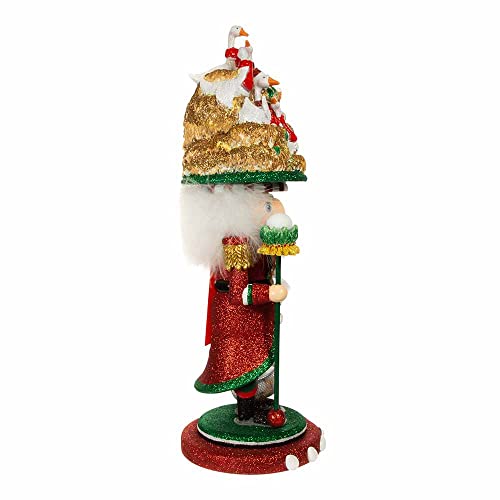 18-Inch Holiday Nutcracker - 12 Days of Christmas Collectible Decor