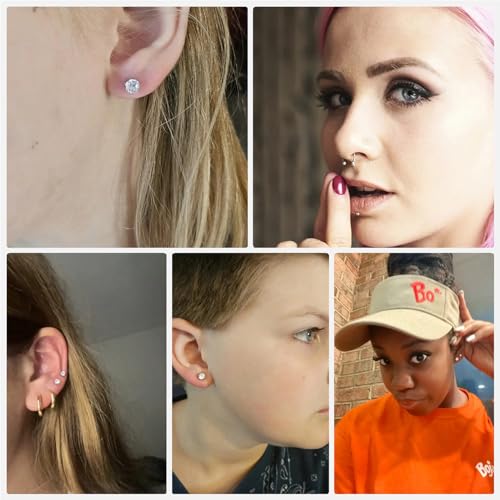 Orglace Disposable Ear Piercing Kit with Stainless Steel Studs