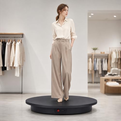 16.5 Inch Motorized Rotating Display Stand with Remote Control - Black