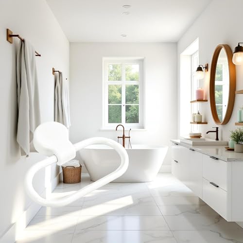 Adhesive Hand Towel Ring - Round Wall-Mounted Holder for Bathroom