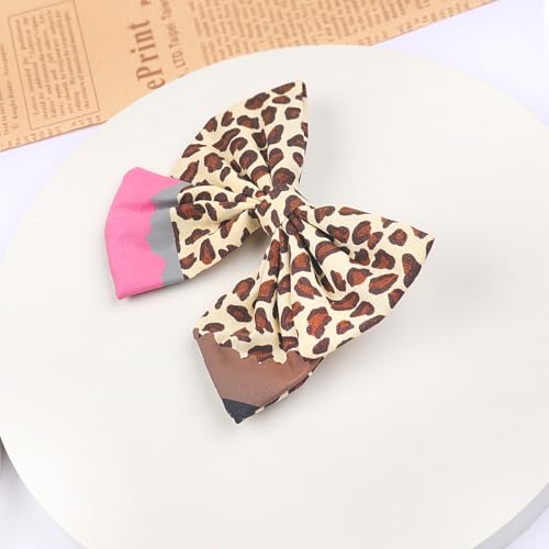 Doneace Back to School Pencil Hair Bows Clips for Girls Toddlers