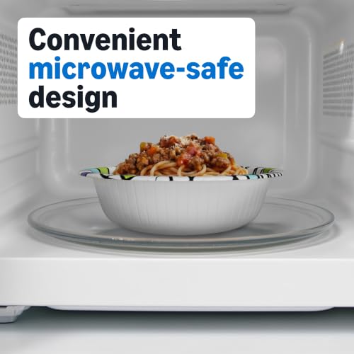 Amazon Basics 20 Oz Disposable Paper Bowls - 50 Count, Microwave Safe & Sturdy
