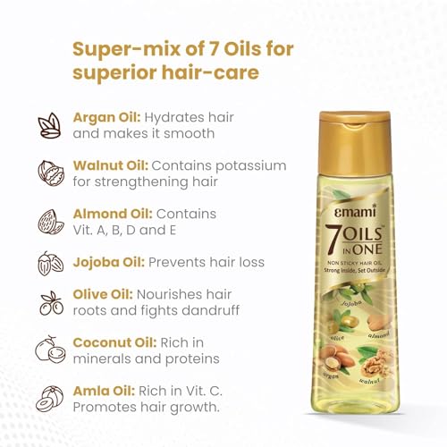 Emami 7-in-1 Ayurvedic Hair Oil - Nourishing & Damage Repair 100ml