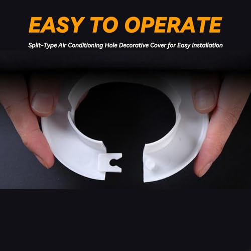 55mm Air Conditioning Wall Hole Cover | Durable PP Decorative Cover