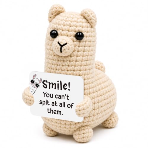 Handmade Crochet Llama Plush Toy - Funny Gift for All Occasions