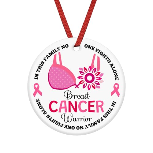 Breast Cancer Awareness Ceramic Ornament Survivor Keepsake Christmas Gift
