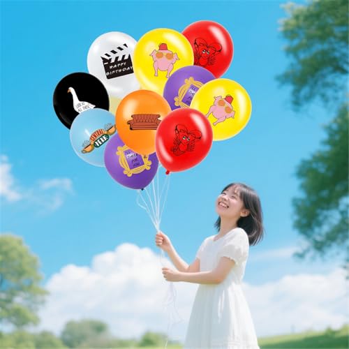 24pcs Colorful Friendship Balloons for Birthday Parties