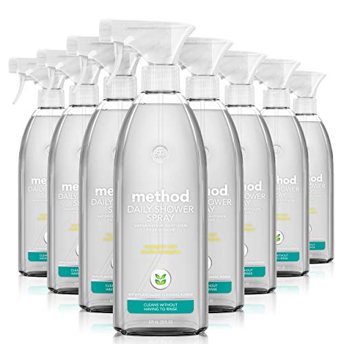 Method Daily Shower Cleaner Spray - Eucalyptus Mint, 28 fl oz (8 Pack)
