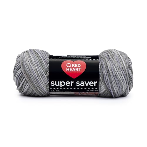 Red Heart Super Saver Dove Yarn - Multicolor 5oz for Knitting & Crochet