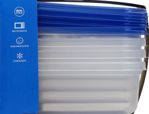 Ziploc Square Food Storage Containers Reusable 4 Count with Snap Lid Tech