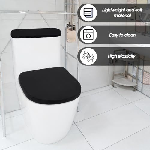Tyqour Black Toilet Seat Cover Set – Lid & Tank Covers for Bathroom