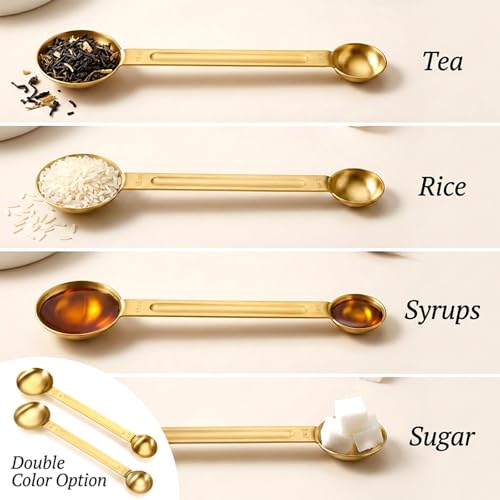 Double Sided Measuring Spoon - Stainless Steel 5ml & 15ml