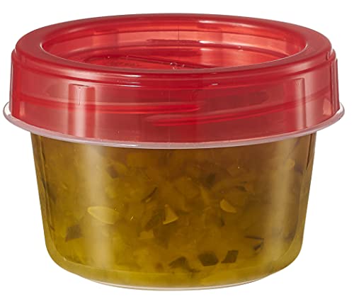 PLASTICPRO 4 oz Food Storage Containers with Twist-On Lids, 6-Pack