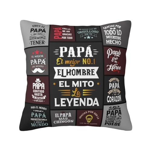 Papá Throw Pillow Cover 18x18 - Decorative Father's Day Gift for Dad