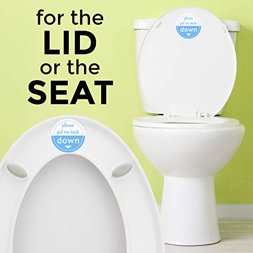Put Me Down Toilet Seat Reminder Sticker - Heavy Duty Vinyl Decal