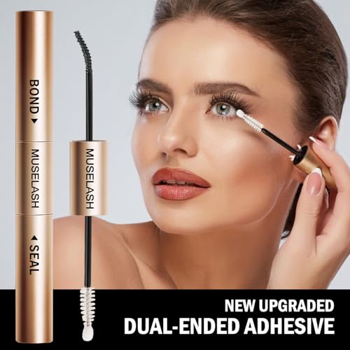 MUSELASH Lash Bond and Seal - Waterproof Cluster Eyelash Glue Duo