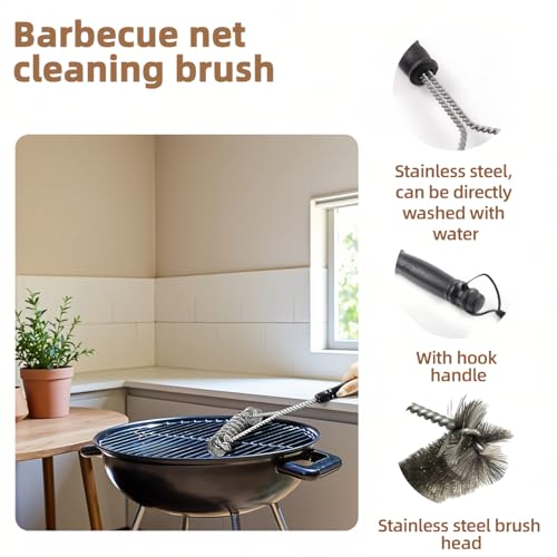 12-Inch Heavy Duty Stainless Steel BBQ Grill Brush with Y-Shape Head