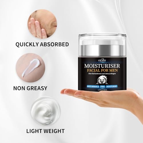 YILEST Men's Anti-Wrinkle Firming Face Moisturizer 1.69 Fl Oz