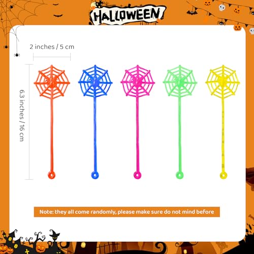 Yeetec 12-Pack Sticky Spider Web Hands - Stretchy Sensory Party Favors