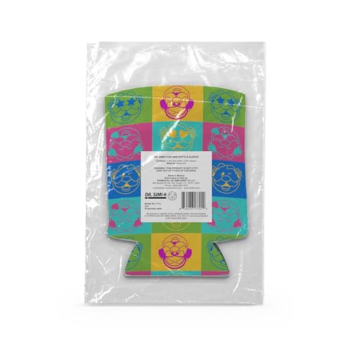 Dr. Simi Pop Art Neoprene Can Cooler Sleeve - 12 oz Insulator