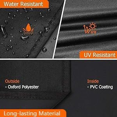 i COVER 73550 Pellet Smoker Cover - Waterproof Heavy-Duty Canvas for Pit Boss Grills & Smokers