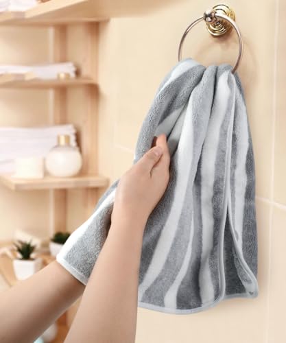 KinHwa Microfiber Hand Towels - 2 Pack, Soft & Absorbent