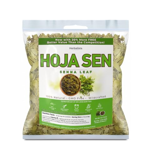 Herbalista Senna Leaf Tea - 5oz Premium Wildcrafted Loose Leaf Herbal Tea