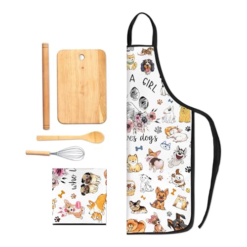 Cute Animal Apron for Women - Funny Cooking, BBQ & Baking