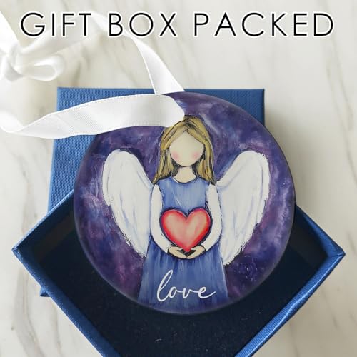 Love Angel Christmas Ornament Memorial Keepsake 3-Inch Gift Boxed
