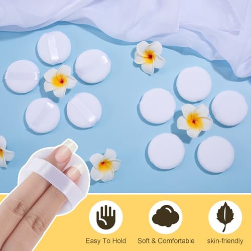 Mxxipp Soft Microfiber Makeup Powder Puffs 10-Pack