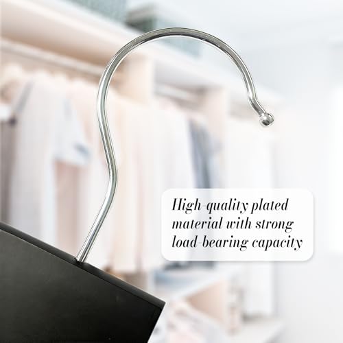 Belt and Tie Hanger Organizer with 360° Rotating Hooks - Black