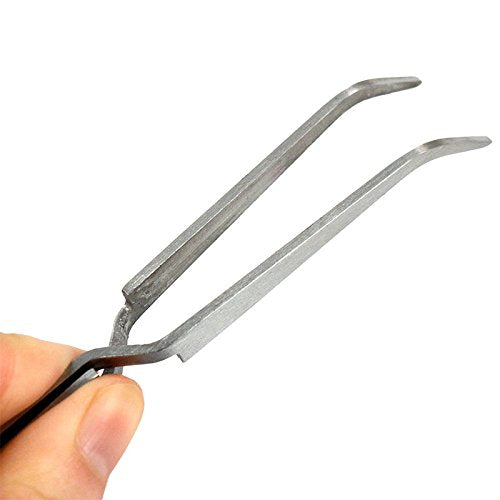 Yimart Stainless Steel Nail Art Tweezers for Rhinestones and C-Curve Acrylics