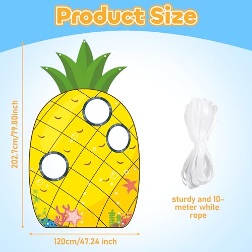 Large Pineapple Photo Booth Backdrop for Summer Parties
