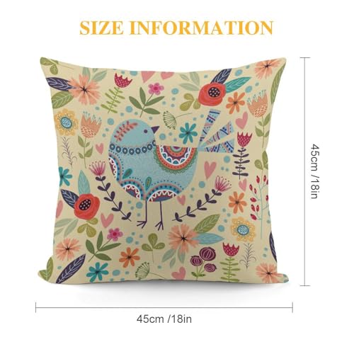 Luxury Yellow Velvet Pillow Cover 18x18" with Unique Prints