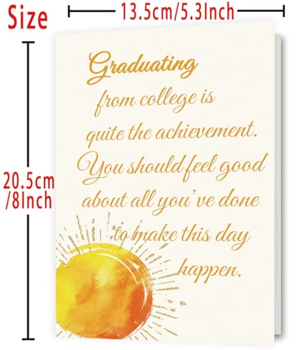 Elegant College Graduation Card - Congratulations Graduate Gift