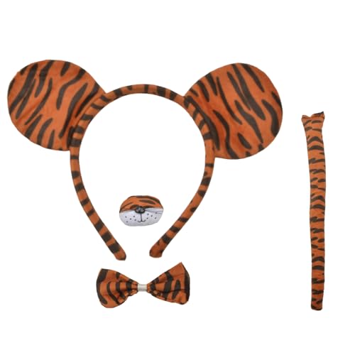 Adults Halloween Animal Costume Set – Tiger, Dalmatian, Giraffe & Pig