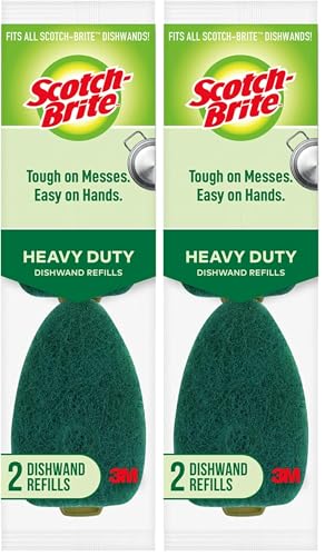 Scotch-Brite Heavy Duty Dishwand Refills - 4 Count (2 Packs of 2)