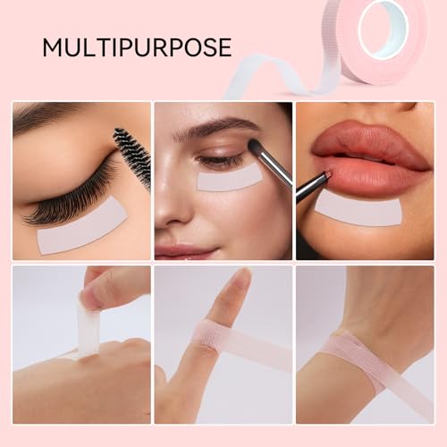 SilkGleam 30 Rolls Eyelash Extension Tape Breathable Hypoallergenic
