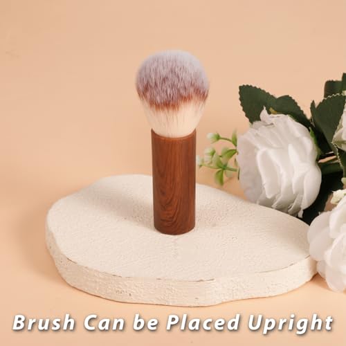 Hadnves Nail Art Dust Brush and Powder Remover with Wooden Handle