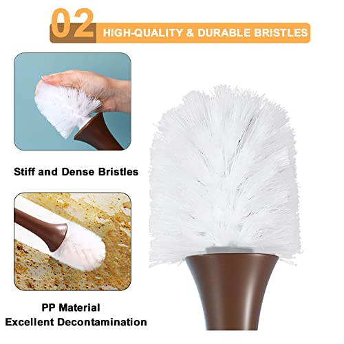 Giraffe-Shaped Toilet Brush and Holder Set - 360° Cleaning