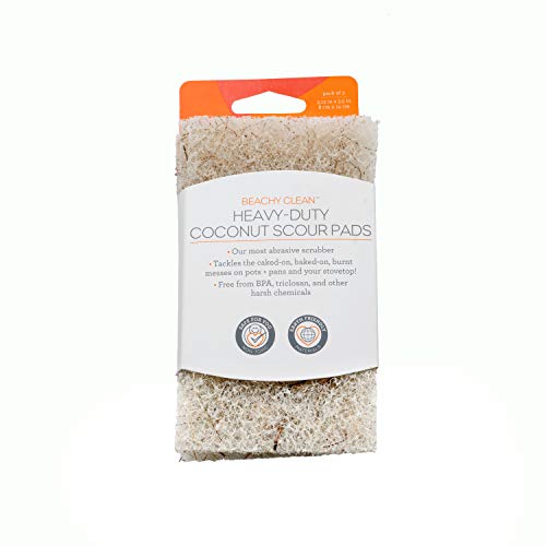 Beachy Clean Heavy Duty Coconut Scour Pads - 3 Pack