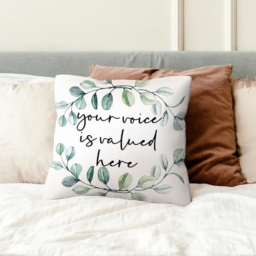 Positive Affirmation Pillow Cover 18x18 - Soft Flannel Design