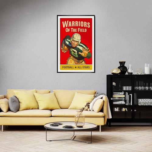 Rugby & American Football Canvas Poster Sports Wall Art Print 8x12in