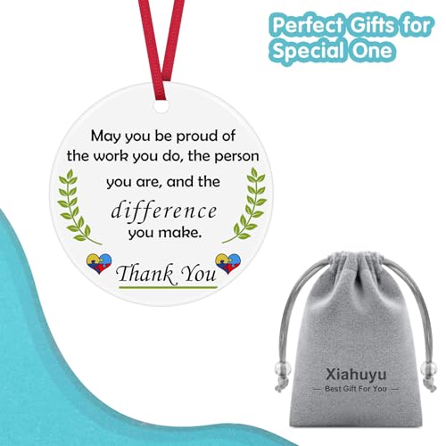 Autism Teacher Ceramic Ornament Appreciation Gift for Special Education
