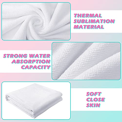 Tatuo 30 x 60 Inch Sublimation Beach Towel - Microfiber DIY Personalizable Large Bath & Pool Towel