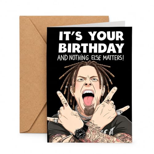 Funny Rock Birthday Card for Him | Humorous Greeting Card 5x7