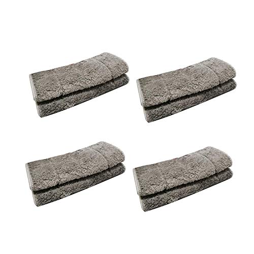 EZ SPARES Microfiber Mop Replacement Pads - Washable Wet/Dry - 4 Pack