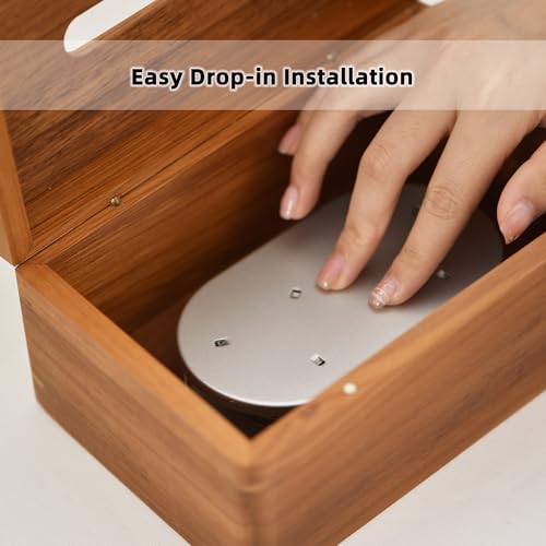 Aluminum Alloy Tissue Box Lifter with Controlled-Tension Spring | Fits Most Rectangular Tissue Boxes