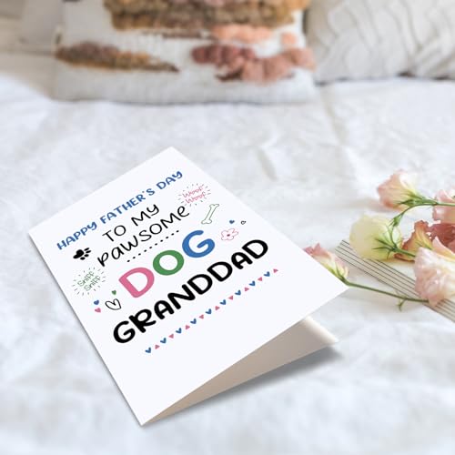 Funny Father's Day Card for Dog Granddad - Spercy
