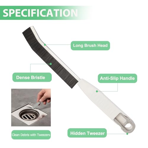 Hard Bristle Crevice Cleaning Brush Set - 3PCS Multifunctional Tool